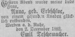 Teschemacher, Sohn 1