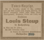 Steup, Ludwig Heldreich Steup, Ludwig Heldreich